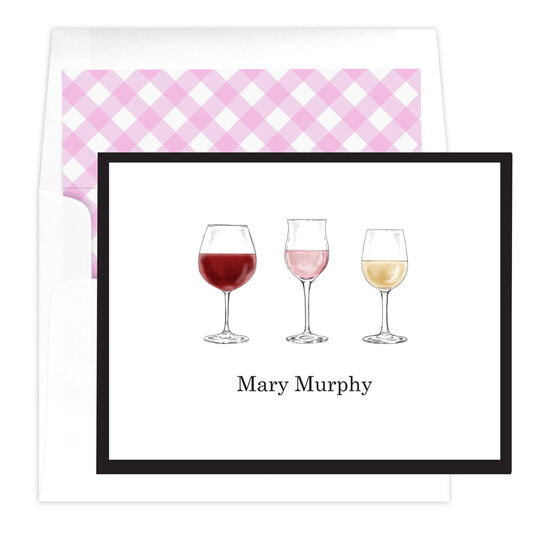 Wine Flight Folded Note Cards
